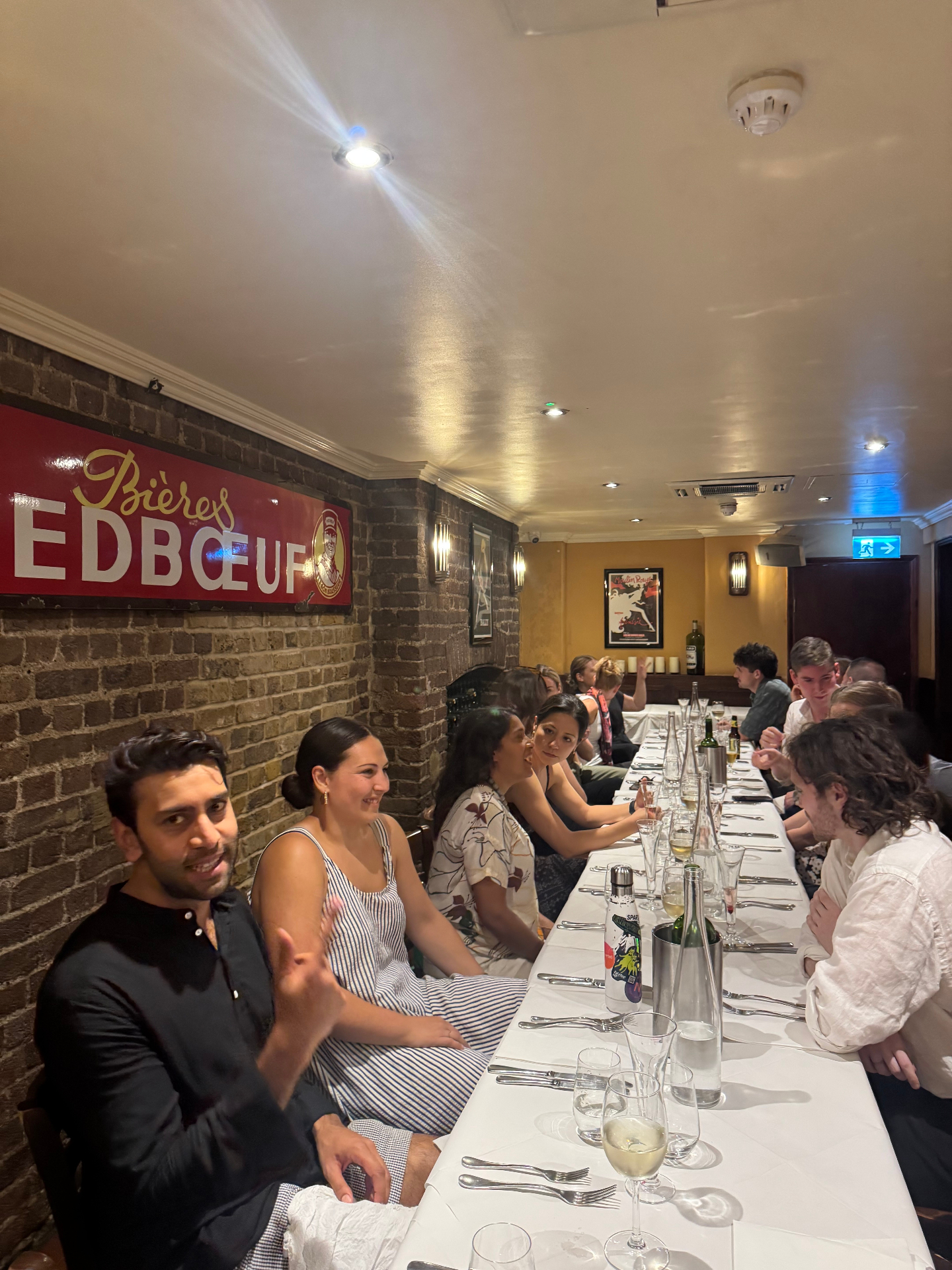 Dinner attendees during the forum